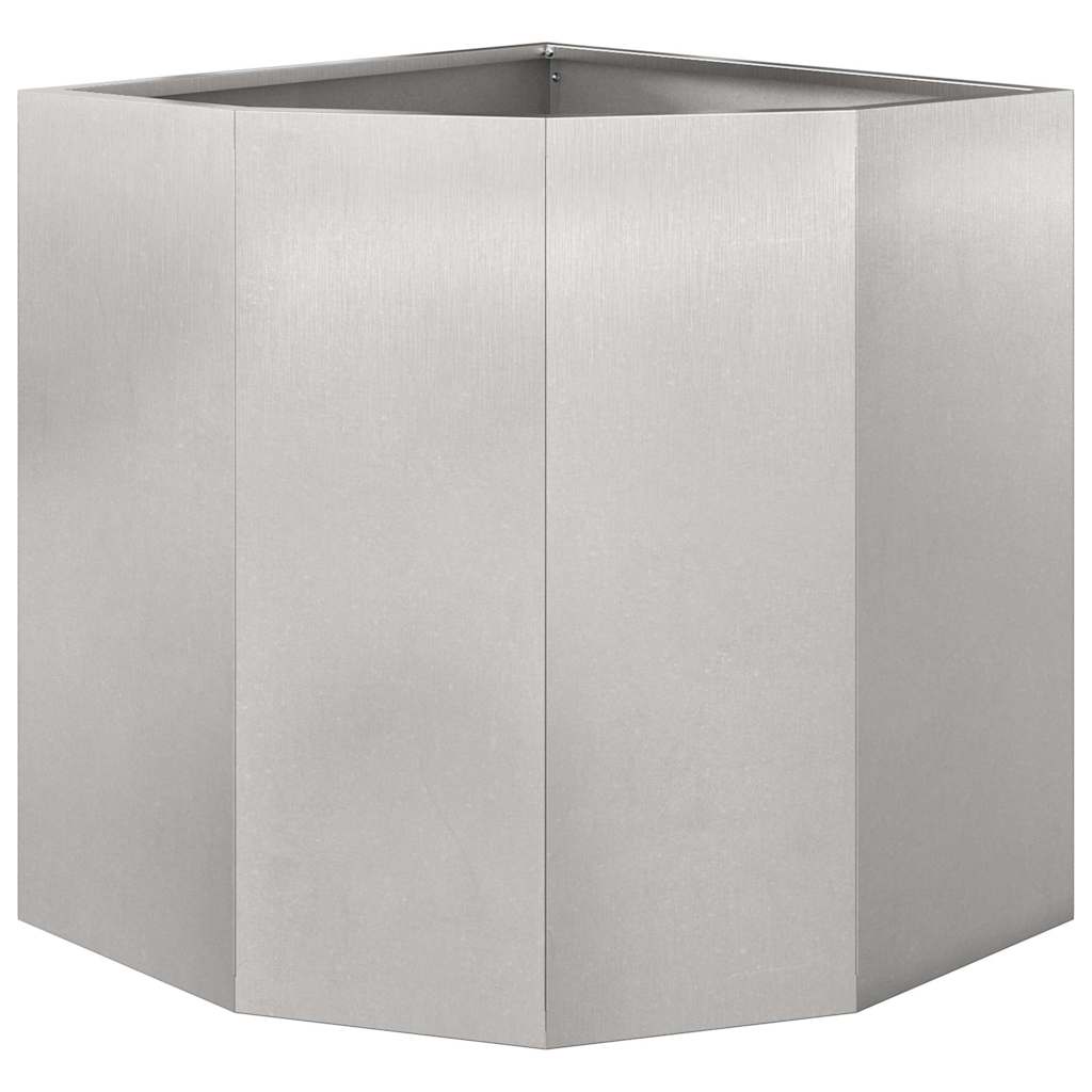 Hörnställning Silver 45 x 45 x 50 cm Rostfritt stål
