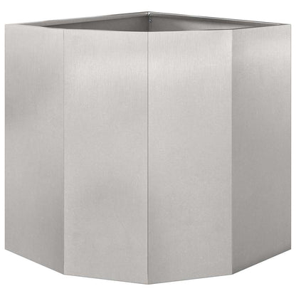 Hörnställning Silver 45 x 45 x 50 cm Rostfritt stål