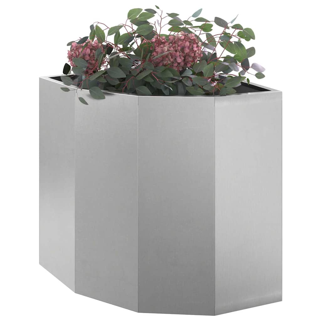 Hörnställning Silver 45 x 45 x 50 cm Rostfritt stål