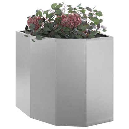 Hörnställning Silver 45 x 45 x 50 cm Rostfritt stål
