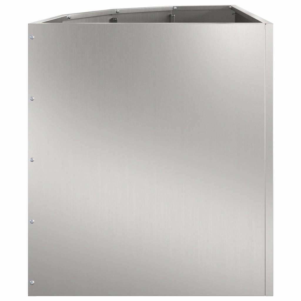 Hörnställning Silver 45 x 45 x 50 cm Galvaniserat stål