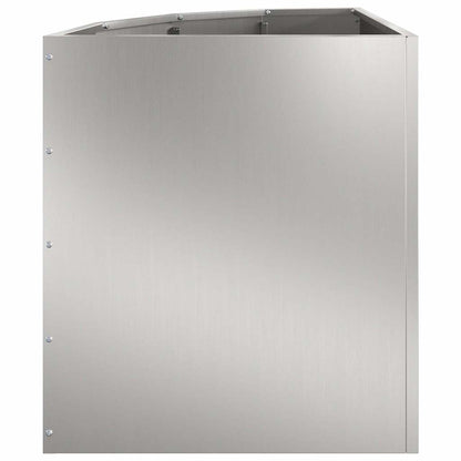 Hörnställning Silver 45 x 45 x 50 cm Galvaniserat stål