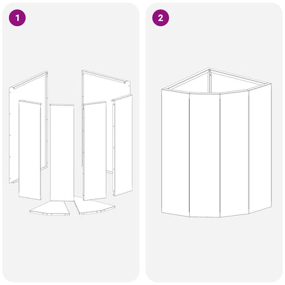 Hörnställning Svart 30 x 30 x 50 cm Stål