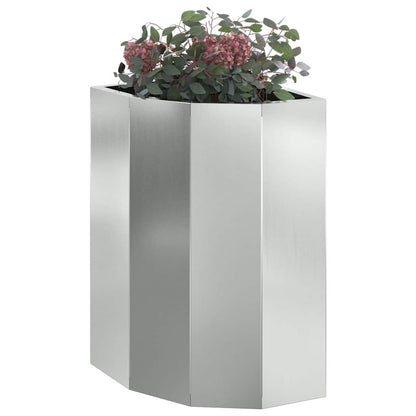 Hörnställning Silver 30 x 30 x 50 cm Galvaniserat stål