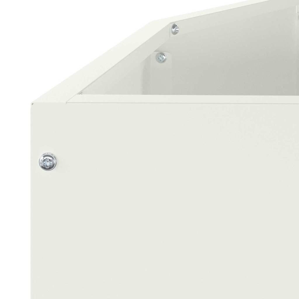 Planteringskärl Vit 120 x 60 x 35 cm Stål