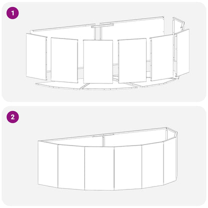 Planteringskärl Vit 120 x 60 x 35 cm Stål
