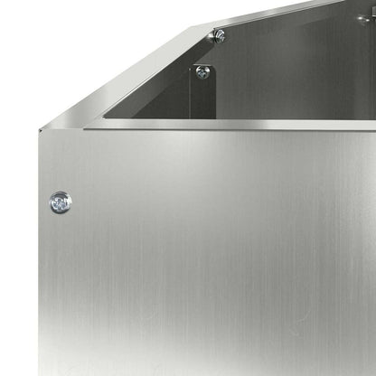 Planteringskärl Silver 120 x 60 x 35 cm Galvaniserat Stål