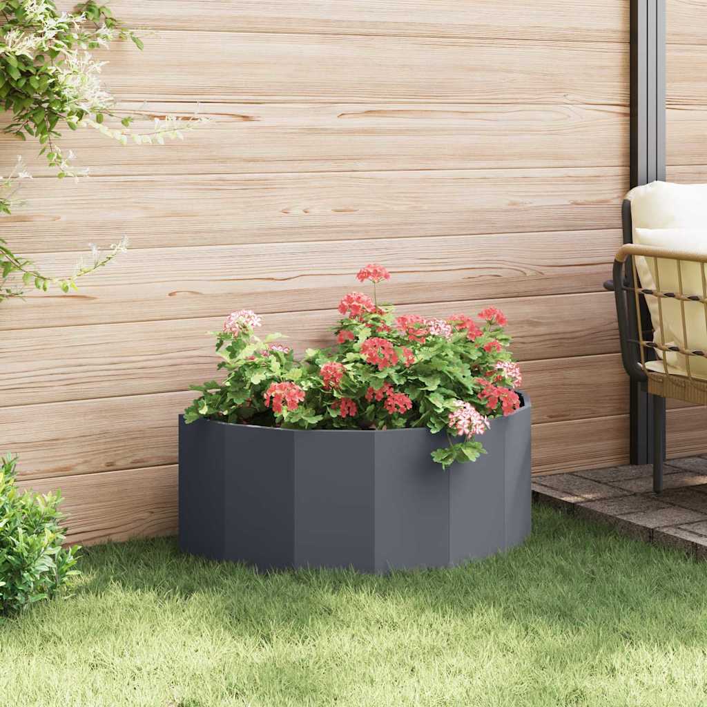 Planteringskärl Antracit 90 x 45 x 35 cm Stål