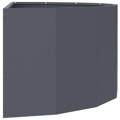 Planteringskärl Antracit 90 x 45 x 35 cm Stål