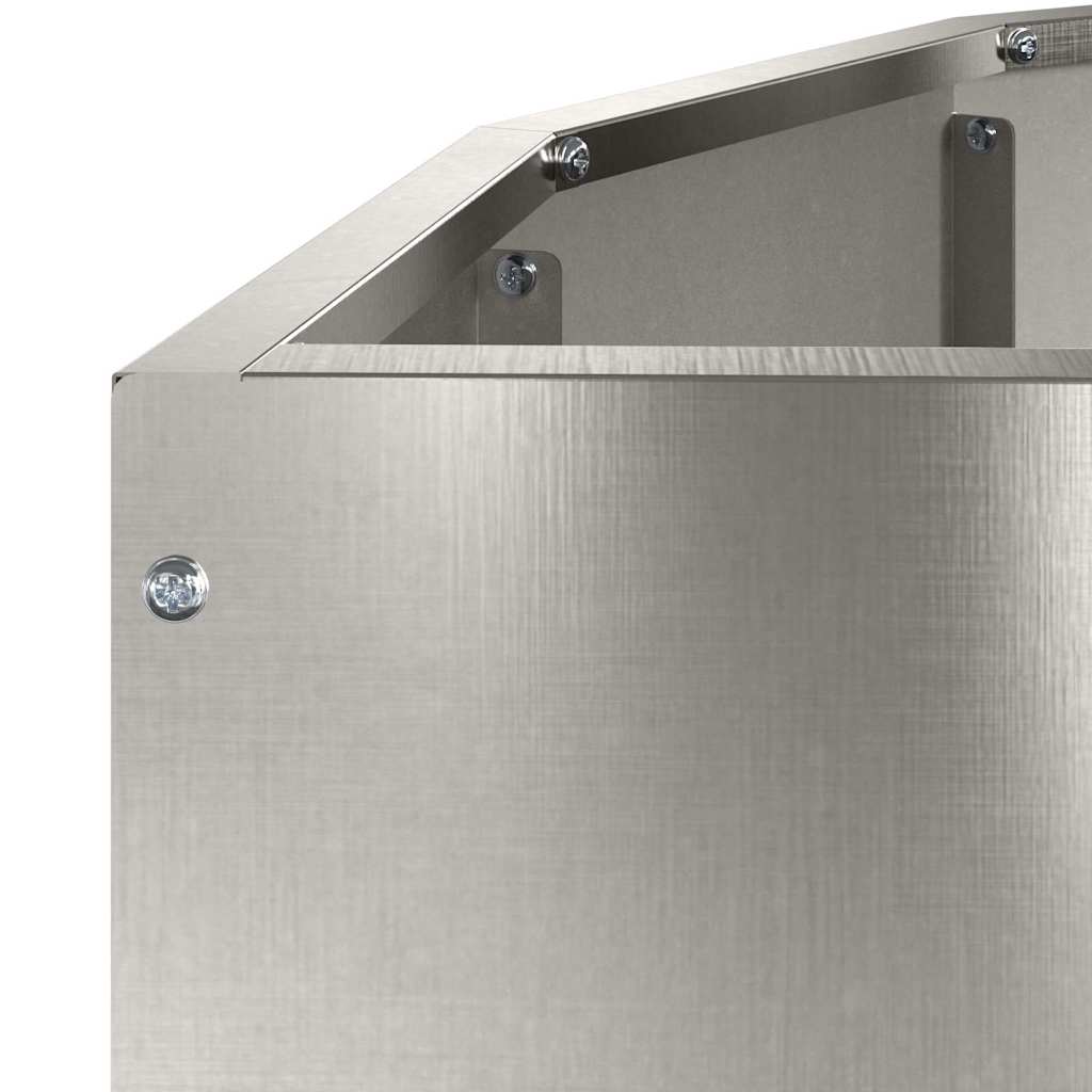Planteringskärl Silver 90 x 45 x 35 cm Rostfritt stål
