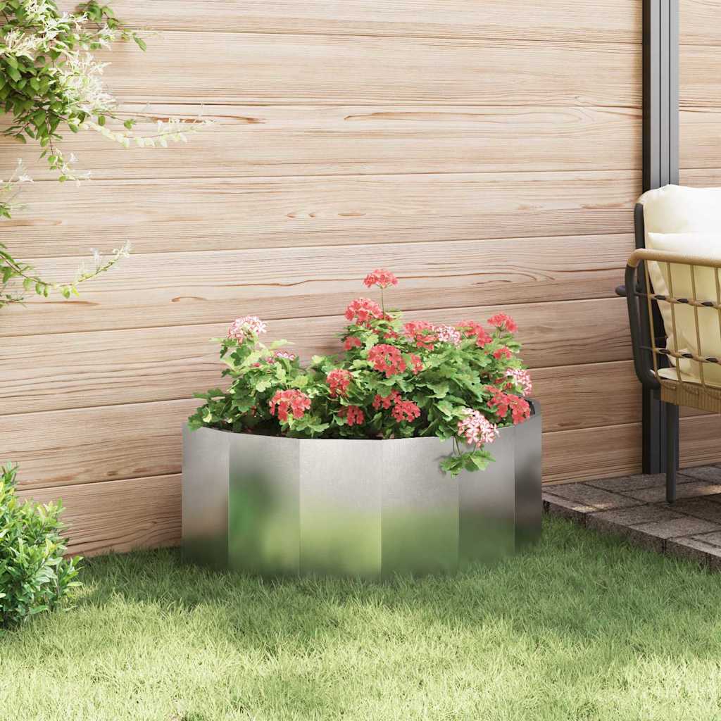 Planteringskärl Silver 90 x 45 x 35 cm Rostfritt stål
