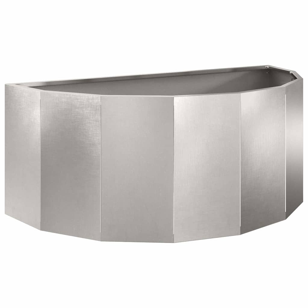 Planteringskärl Silver 90 x 45 x 35 cm Rostfritt stål