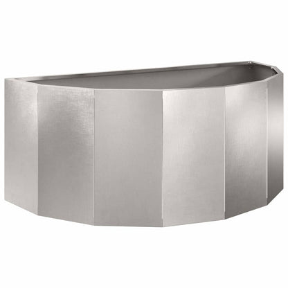 Planteringskärl Silver 90 x 45 x 35 cm Rostfritt stål