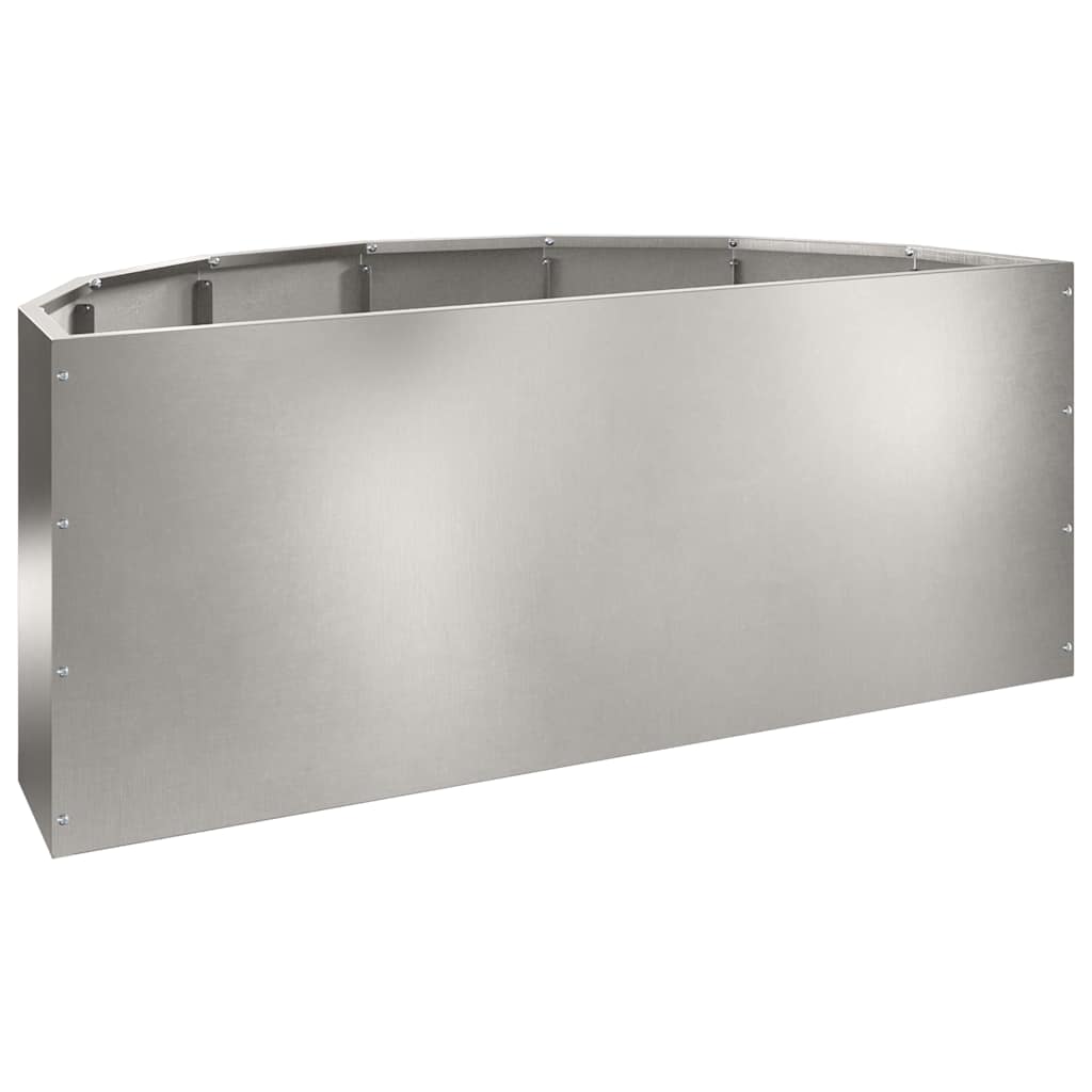 Planteringskärl Silver 90 x 45 x 35 cm Rostfritt stål