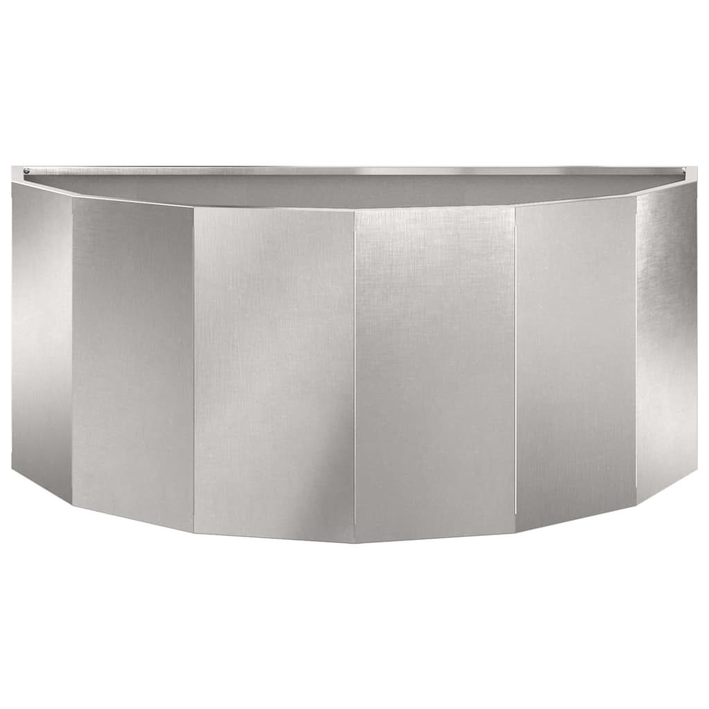 Planteringskärl Silver 90 x 45 x 35 cm Rostfritt stål