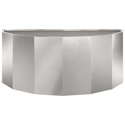 Planteringskärl Silver 90 x 45 x 35 cm Rostfritt stål