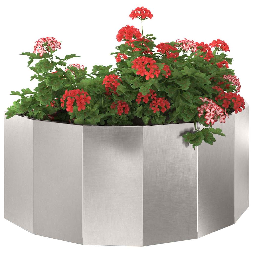 Planteringskärl Silver 90 x 45 x 35 cm Rostfritt stål