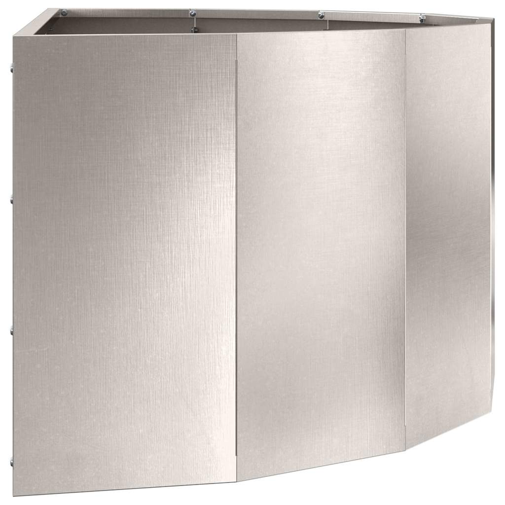 Planteringskärl Silver 90 x 45 x 35 cm Rostfritt stål