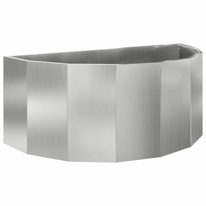 Planteringskärl Silver 90 x 45 x 35 cm Galvaniserat Stål