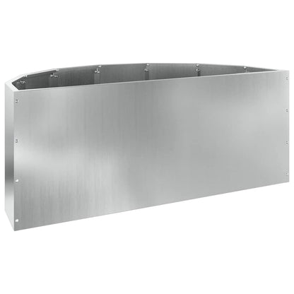 Planteringskärl Silver 90 x 45 x 35 cm Galvaniserat Stål