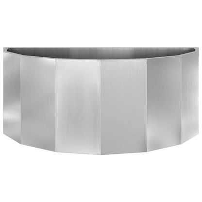 Planteringskärl Silver 90 x 45 x 35 cm Galvaniserat Stål