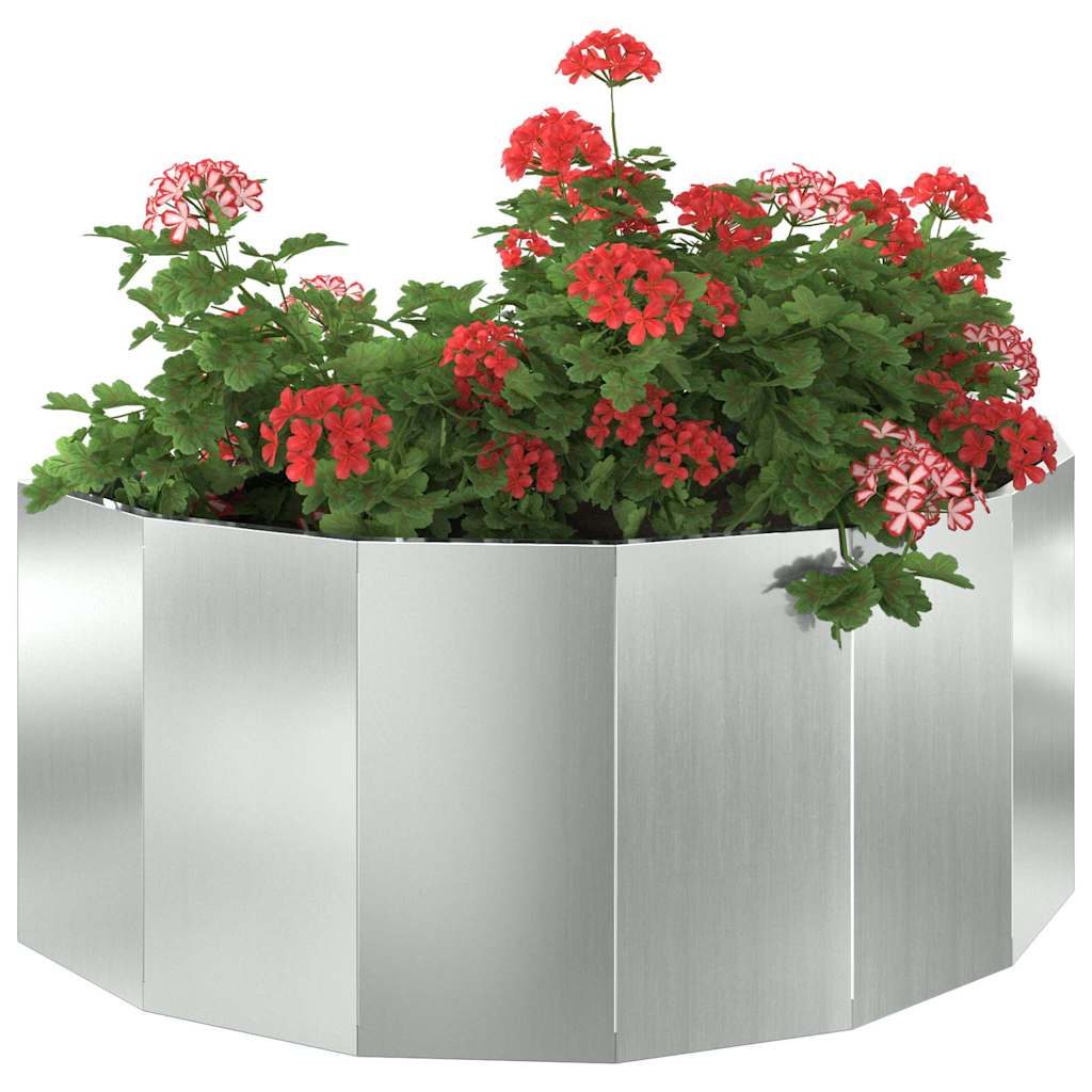 Planteringskärl Silver 90 x 45 x 35 cm Galvaniserat Stål
