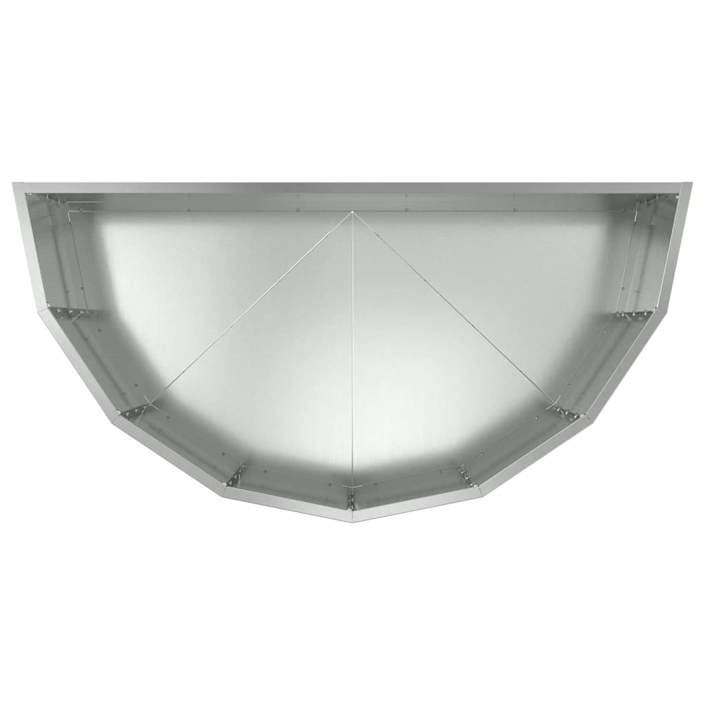 Planteringskärl Silver 90 x 45 x 35 cm Galvaniserat Stål