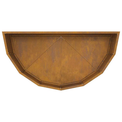 Planteringskärl Rostig 90 x 45 x 35 cm Väderbeständig stål