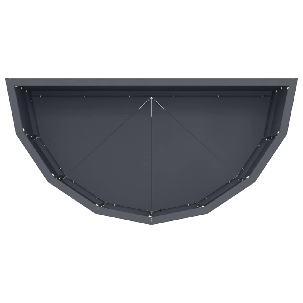 Planteringskärl Antracit 60 x 30 x 35 cm Stål