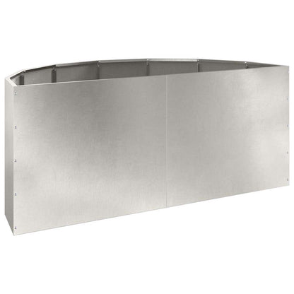 Planteringskärl Silver 120 x 60 x 50 cm Rostfritt stål