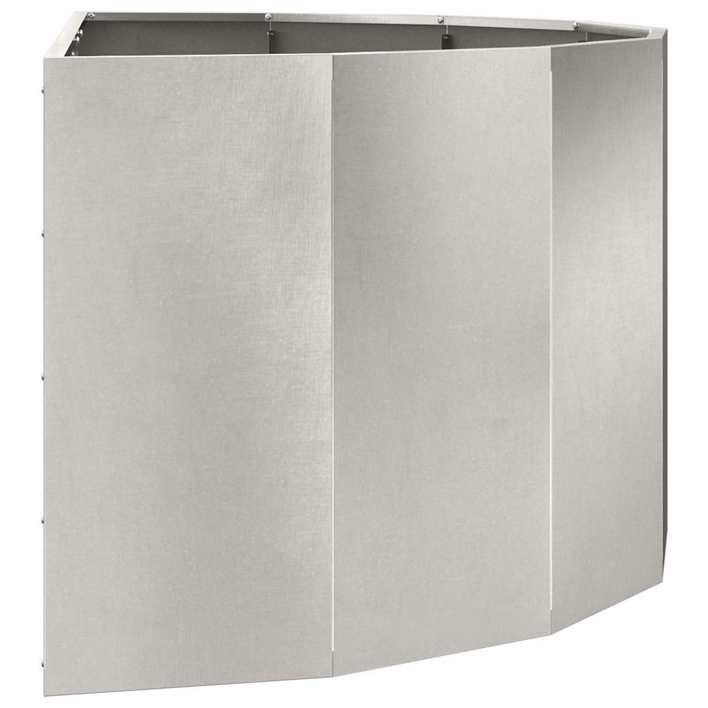 Planteringskärl Silver 120 x 60 x 50 cm Rostfritt stål