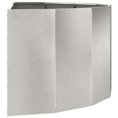 Planteringskärl Silver 120 x 60 x 50 cm Rostfritt stål