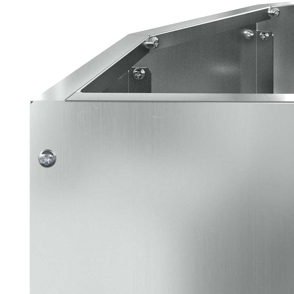 Planteringskärl Silver 90 x 45 x 50 cm Galvaniserat Stål