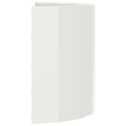 Planteringskärl Vit 60 x 30 x 50 cm Stål
