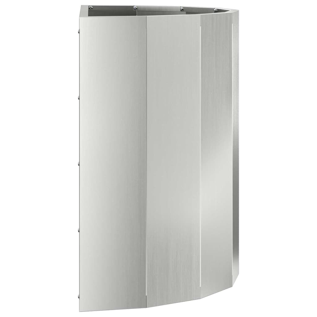 Planteringskärl Silver 60 x 30 x 50 cm Galvaniserat Stål