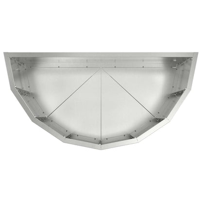 Planteringskärl Silver 60 x 30 x 50 cm Galvaniserat Stål