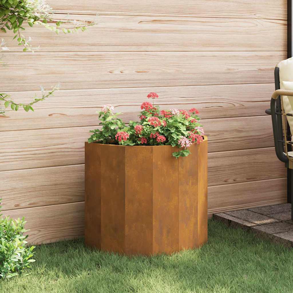 Planteringskärl Rostig 60 x 30 x 50 cm Väderbeständig stål