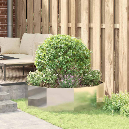 Planteringskärl Silver 120 x 120 x 35 cm Rostfritt stål