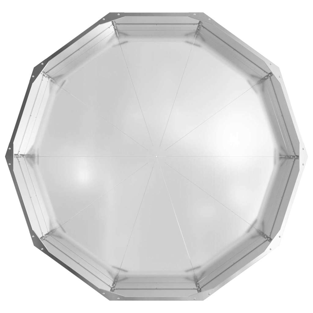 Planteringskärl Silver 120 x 120 x 35 cm Galvaniserat Stål