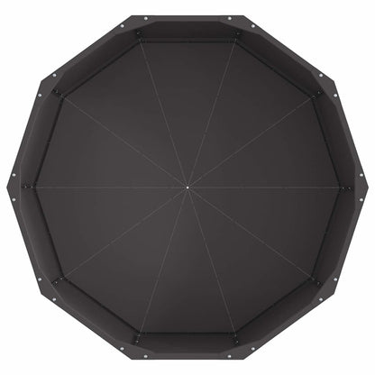 Planteringskärl Svart 90 x 90 x 35 cm Stål