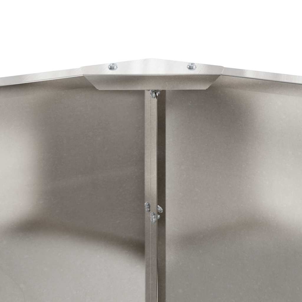 Planteringskärl Silver 90 x 90 x 35 cm Rostfritt stål