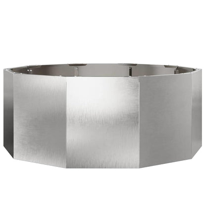 Planteringskärl Silver 90 x 90 x 35 cm Rostfritt stål