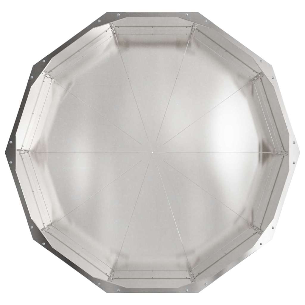 Planteringskärl Silver 90 x 90 x 35 cm Rostfritt stål
