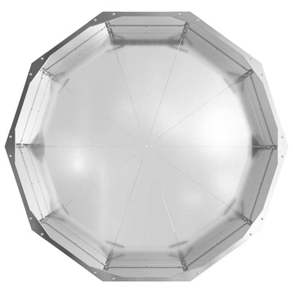 Planteringskärl Silver 90 x 90 x 35 cm Galvaniserat Stål