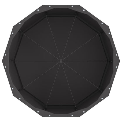 Planteringskärl Svart 60 x 60 x 35 cm Stål