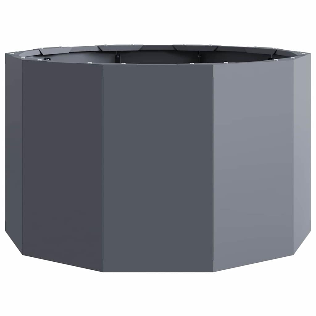Planteringskärl Antracit 60 x 60 x 35 cm Stål
