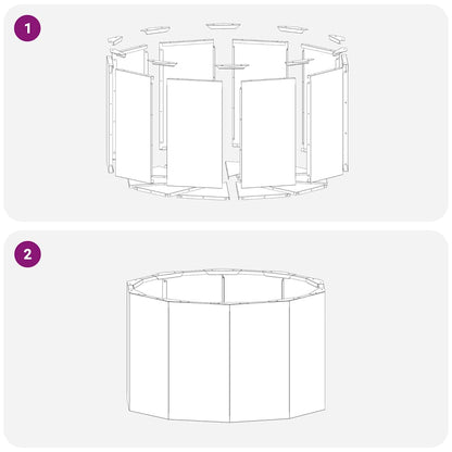 Planteringskärl Olivgrön 60 x 60 x 35 cm Stål