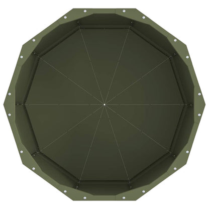 Planteringskärl Olivgrön 60 x 60 x 35 cm Stål