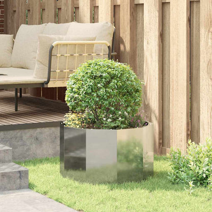 Planteringskärl Silver 60 x 60 x 35 cm Galvaniserat Stål