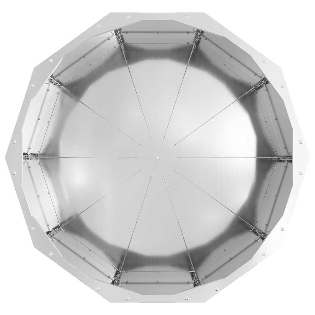 Planteringskärl Silver 60 x 60 x 35 cm Galvaniserat Stål